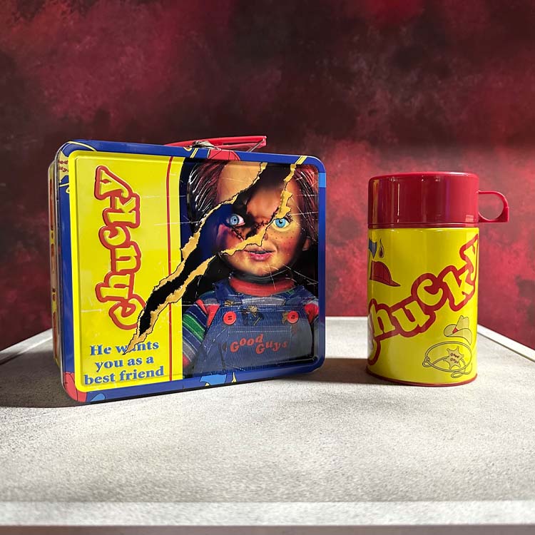 Chucky Good Guys Lunchbox tin with drink container