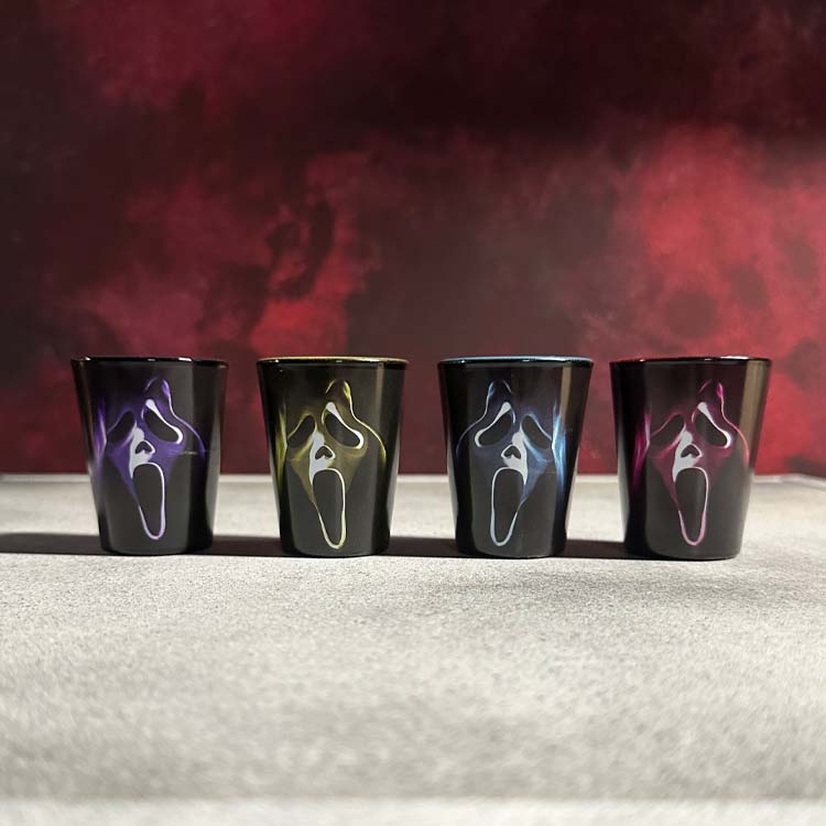 Scream Ghostface Shot glasses 4 pack multiple colors