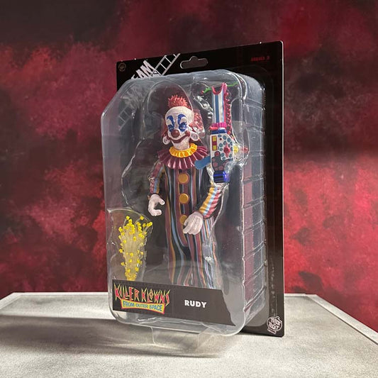 Killer Klowns from Outer Space: Rudy 8" Figure - Scream Greats - front view - Action Figures | Terror 29