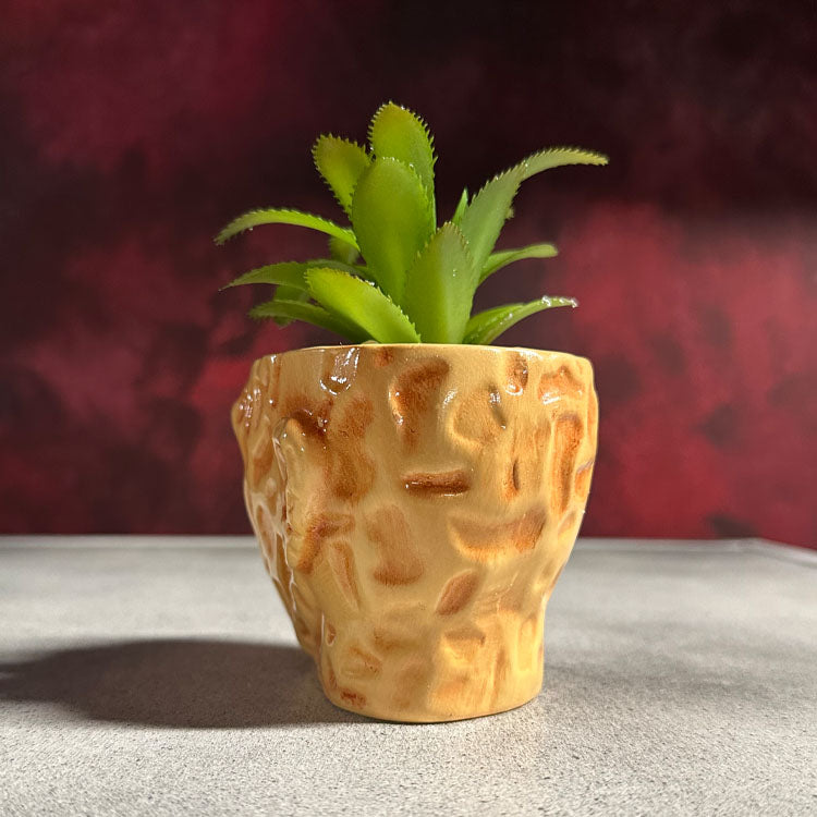 A Nightmare On Elm Street Freddy Krueger Ceramic Planter w/ Artificial Succulent