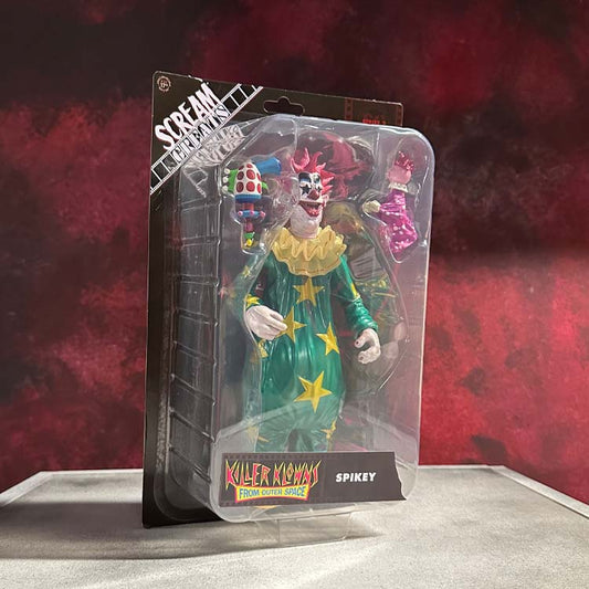 Killer Klowns from Outer Space: Spikey 8" Figure - Scream Greats - front view - Action Figures | Terror 29