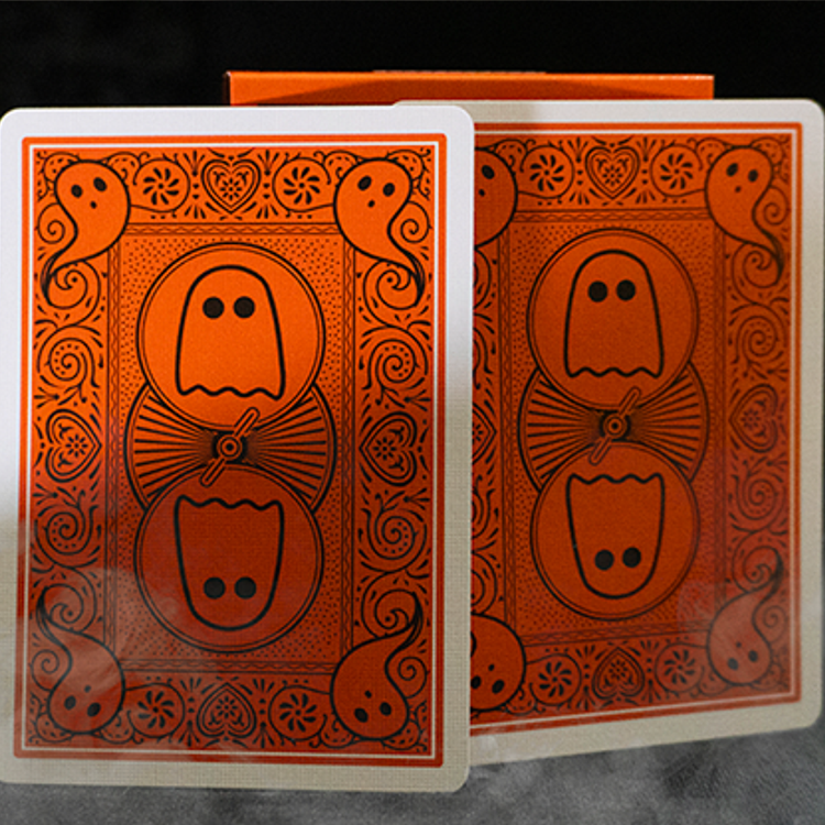 Bicycle Boo Back Playing Cards (Orange)