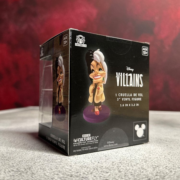 ©Disney Villains Cruella De Vil 3 Inch Vinyl Figure