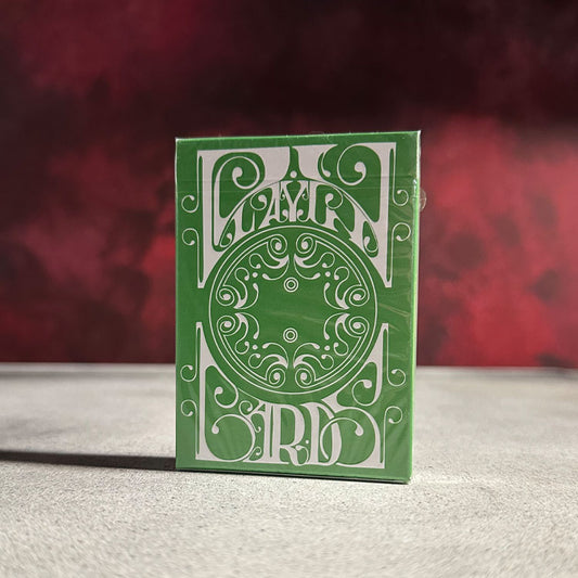 Smoke & Mirrors V8 Green (Standard) Edition Playing Cards - front view | Terror 29