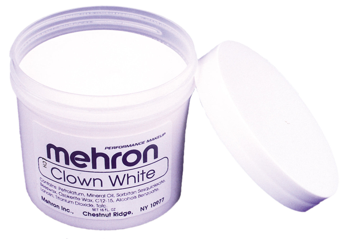 Mehron Clown White Makeup 16oz