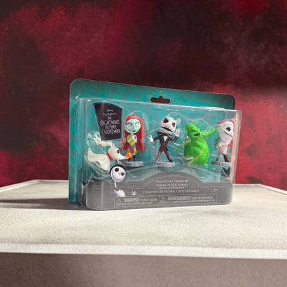 Disney The NIghtmare Before Christmas 2.5 Inch 5 Figure Set featuring Zero, Jack, Sally, Oogie Boogie, and Christmas Jack