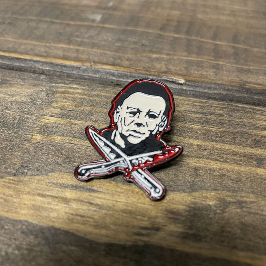 Michael Myers Bloody Knife Enamel Pin