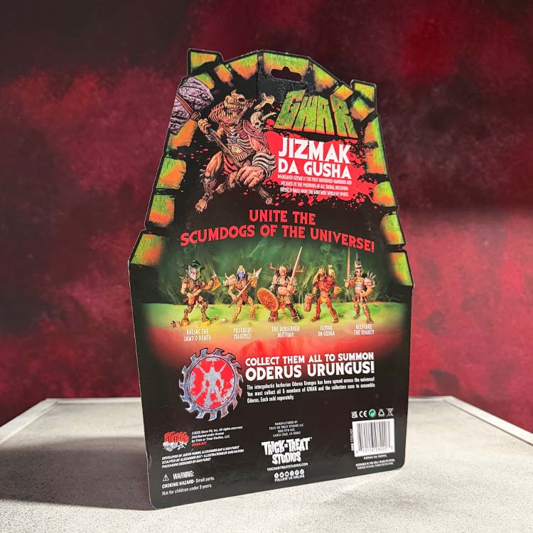 GWAR-Jizmak Da Gusha-5 Action Figure packaging