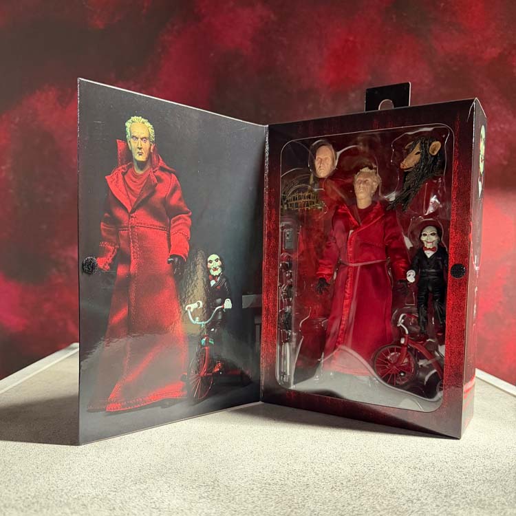 SAW – Ultimate Jigsaw Killer (Red Robe) - 7” Scale Figure NECA - alternate angle | Terror 29