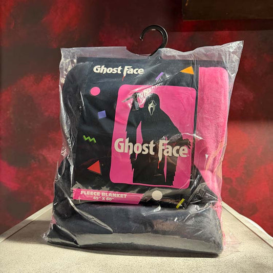 Scream – Ghostface Hot Pink Fleece Blanket | 45” x 60”