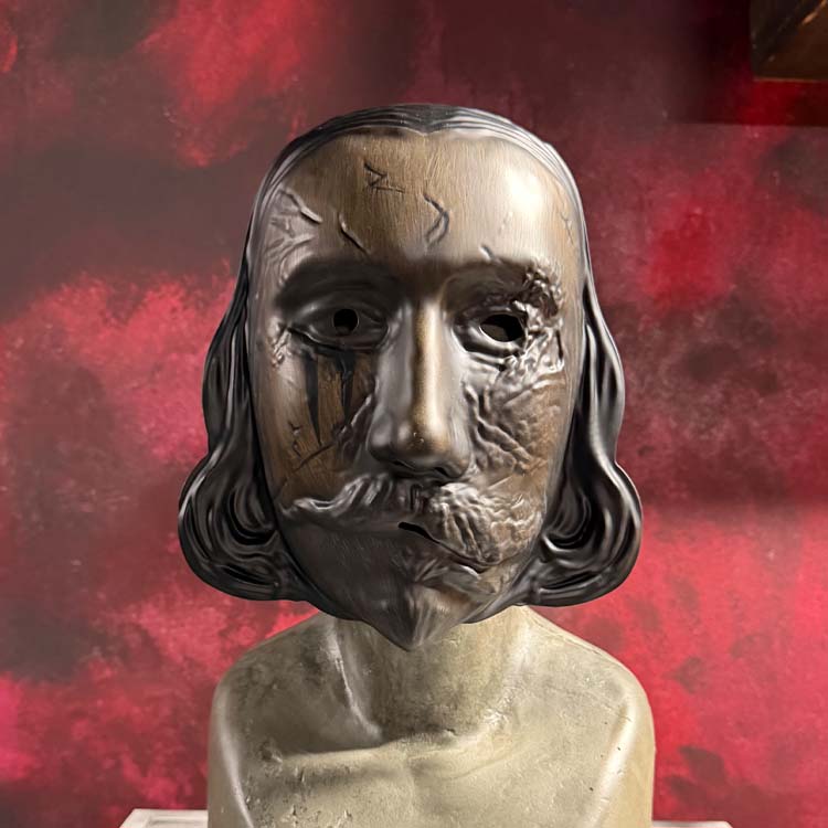 Thanksgiving Film John Carver Burnt Injection Mask by Trick or Treat Studios