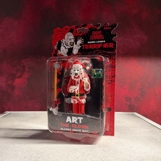 Terrifier 3 – Toony Terrors Santa Suit Art the Clown (Bloody Version) 6” Action Figure – NECA