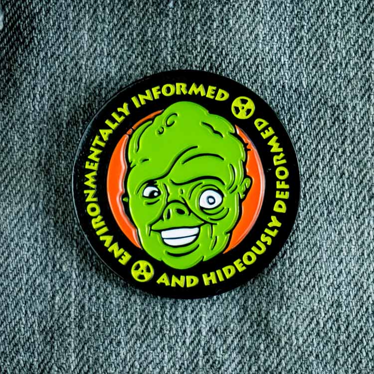 Toxic Crusaders Environmentally Informed Enamel Pin Trick or Treat Studios