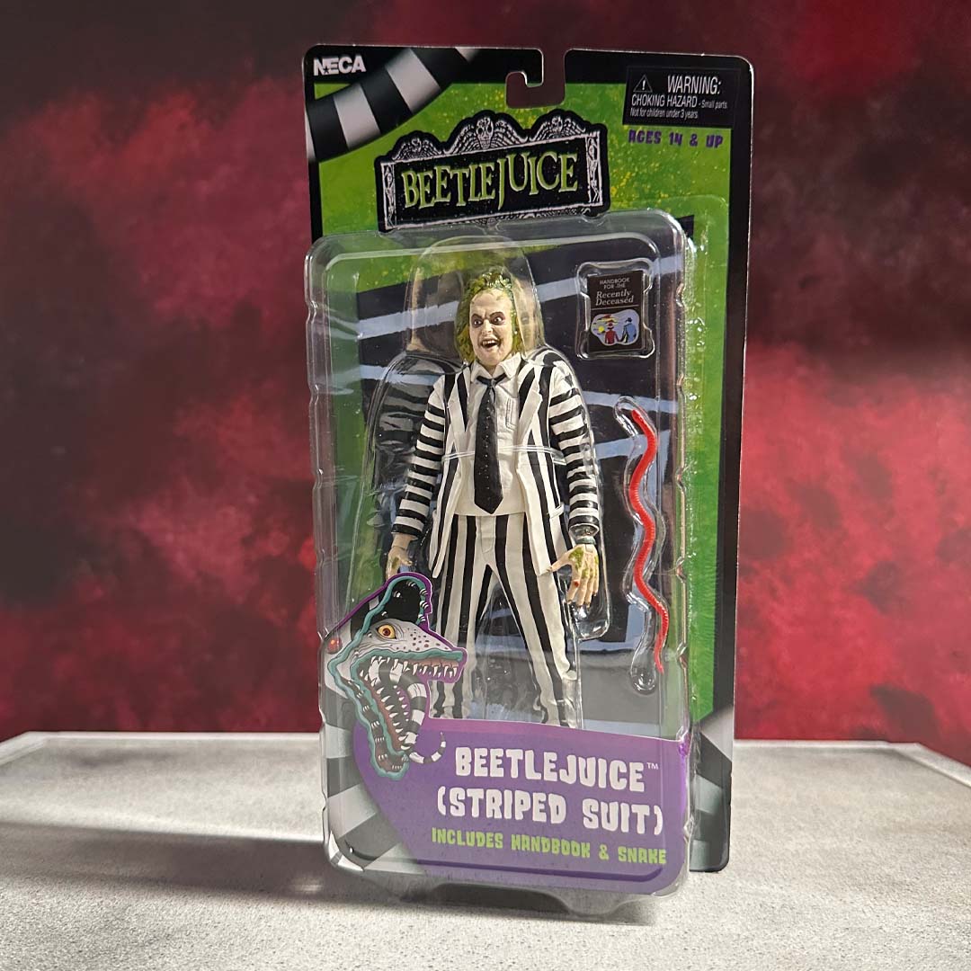 Beetlejuice (1988) - Black and White Striped Suit Beetlejuice 7" Scale Action Figure