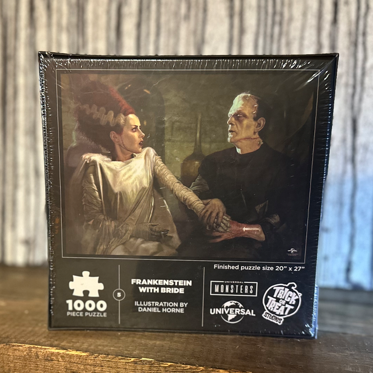 Frankenstein with Bride Jigsaw Puzzle