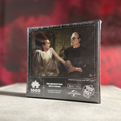 Frankenstein with Bride Jigsaw Puzzle