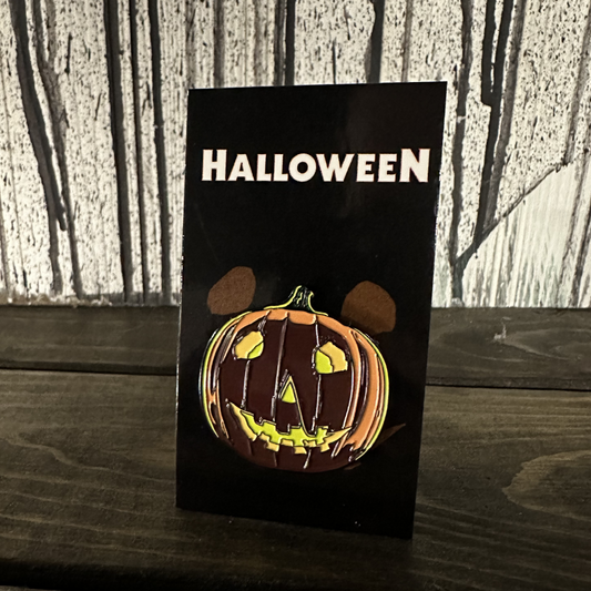 Halloween - Pumpkin Logo Enamel Pin