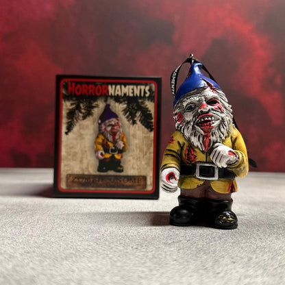 Zombie Gnome Horror Ornament (Horrornament)