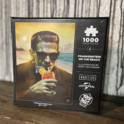 Frankenstein at the Beach Jigsaw Puzzle