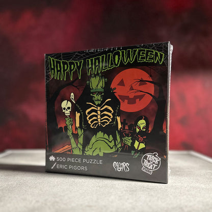 Toxictoons - Happy Halloween 500 Piece Jigsaw Puzzle