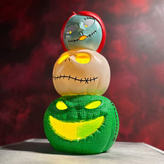 18 1/2" The Nightmare Before Christmas™ Light-Up Jack, Sally & Oogie Boogie Decoration